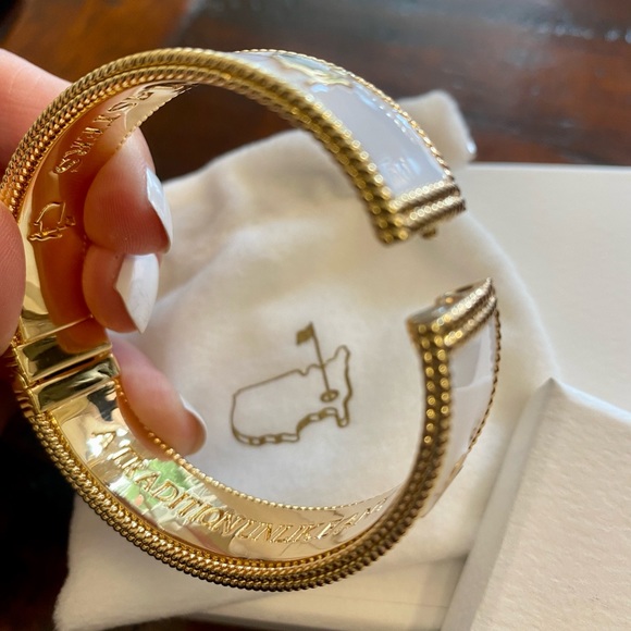 NEW Masters bangle bracelet, white and gold, Augusta National, Golf - Picture 3 of 5